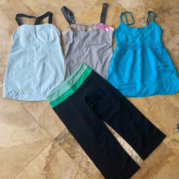 lululemon athletica Tops - Lululemon Tank & crop legging bundle size 4